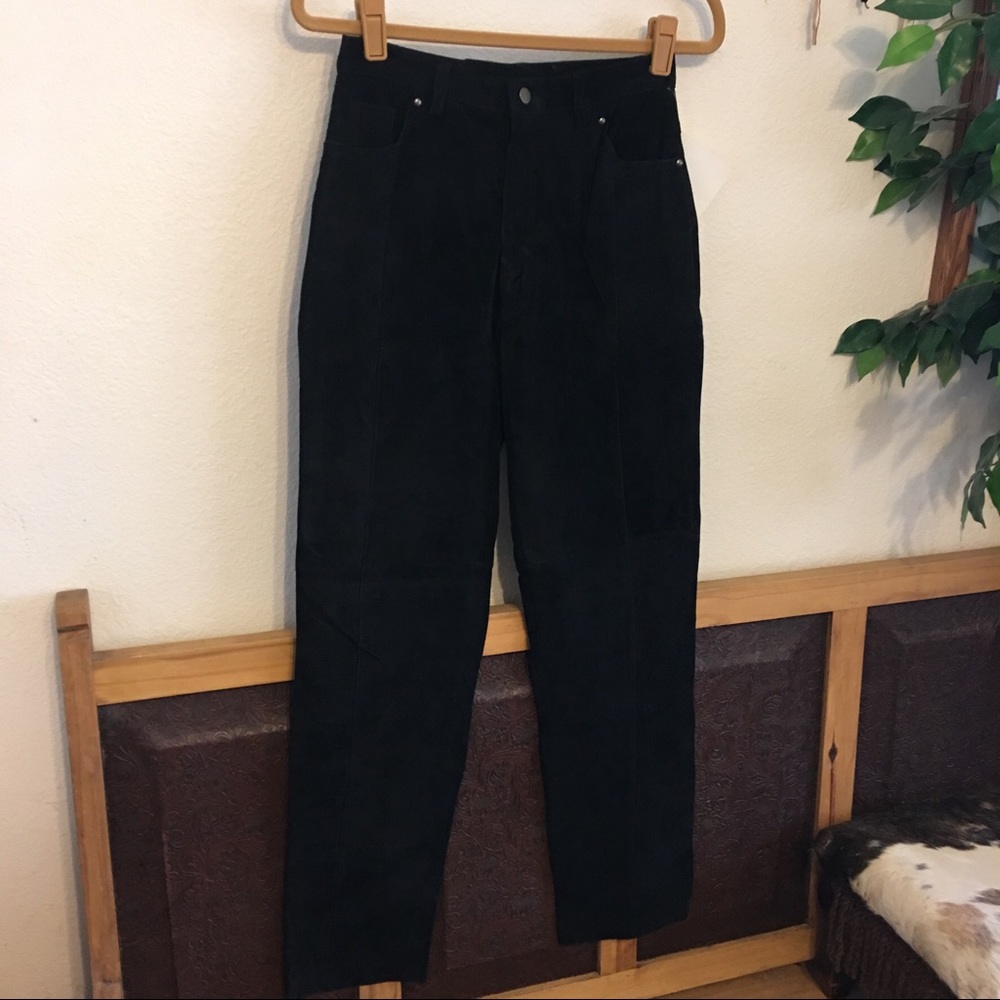 Spiegel Reflections genuine suede jeans NWT 6